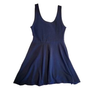 Topshop Black Stretch Swing Top Size 6